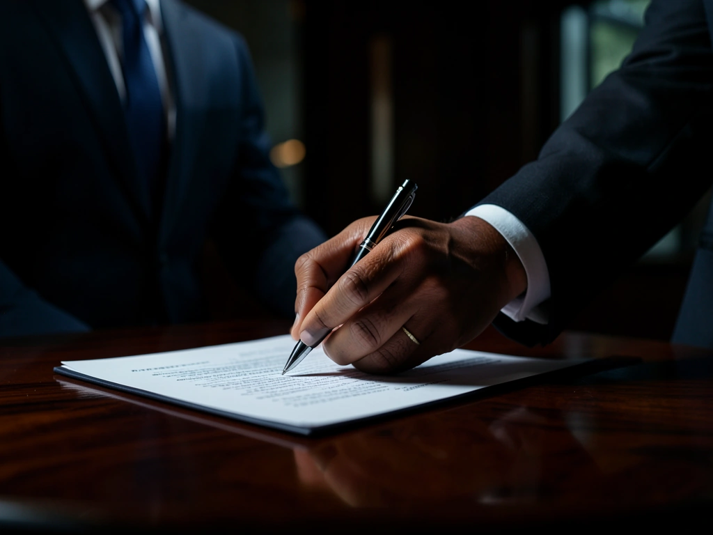 Executive desk setting